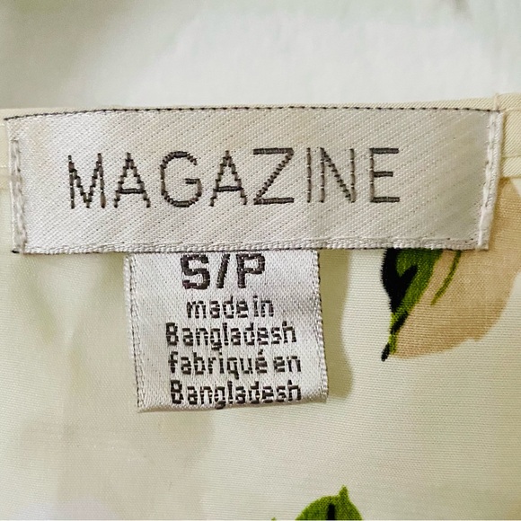 Yellow floral top for women size small - Picture 5 of 5